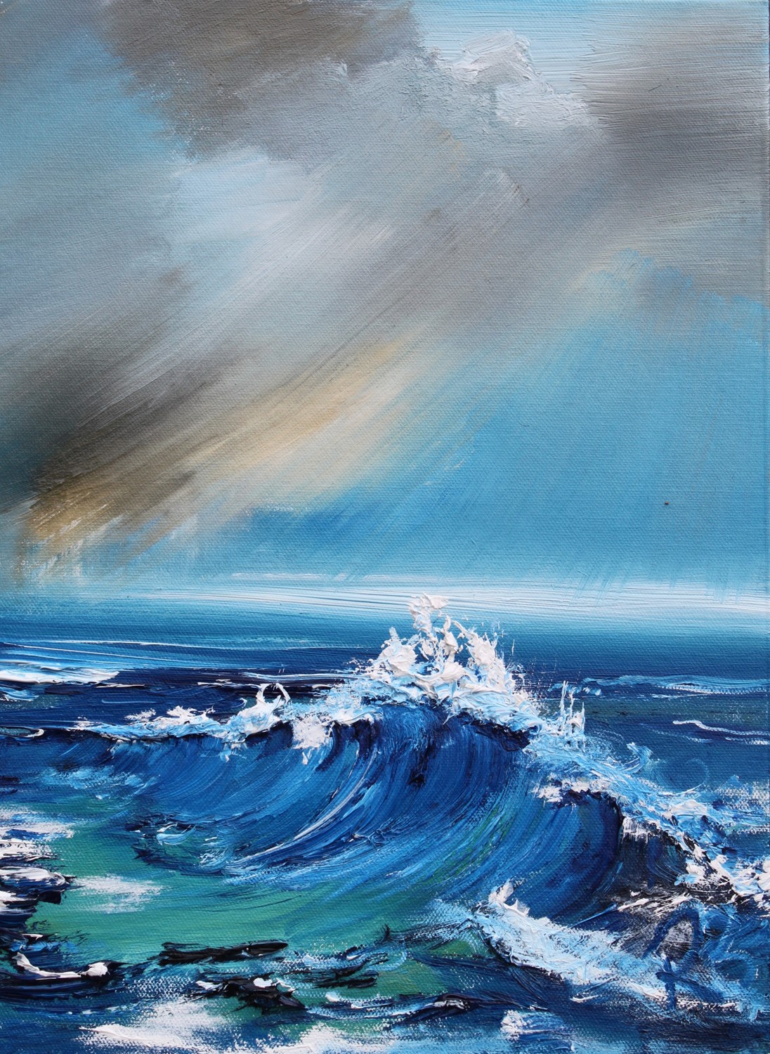 'Racing Waves' by artist Rosanne Barr